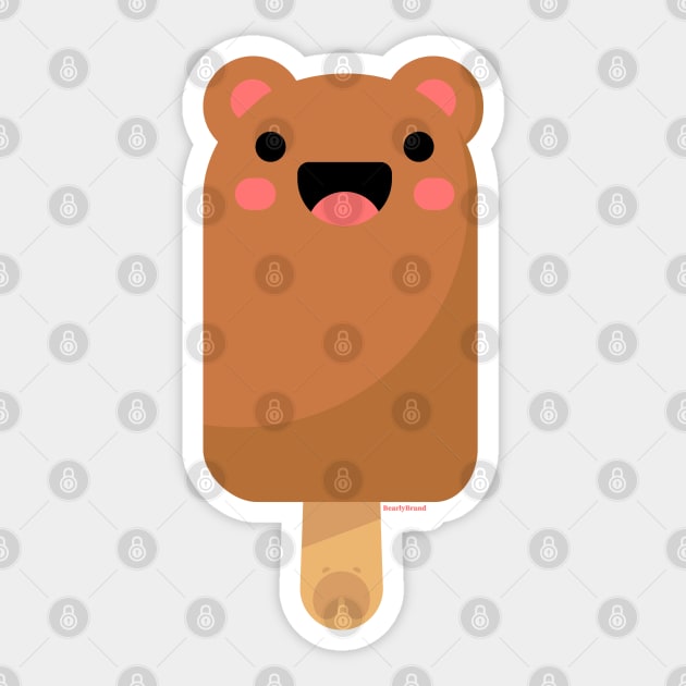 Cute Bear Popsicle for Bear Lovers and Admirers | Gay Bear | BearlyBrand Sticker by The Bearly Brand